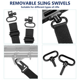CVLIFE Rifle Sling Wide Anti-Slip Pad with Swivels, view 6