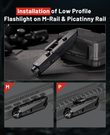 CVLIFE Rifle WeaponLight Laser Light Combo - USB Rechargeable, view 5