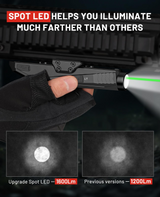CVLIFE Rifle WeaponLight Laser Light Combo - USB Rechargeable, view 6