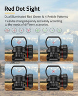 Cvlife Riflescope Combo Dual Illuminated Optics & IIIA/2MW Laser Sight, view 3