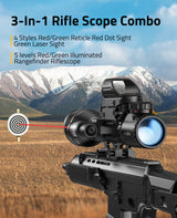 Cvlife Riflescope Combo Dual Illuminated Optics & IIIA/2MW Laser Sight, view 6