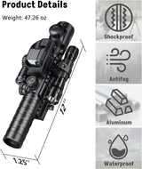 CVLIFE Scope Combo with Dual Illuminated Scope Optics & 4 Holographic Reticle Red/Green Dot Sight, view 6
