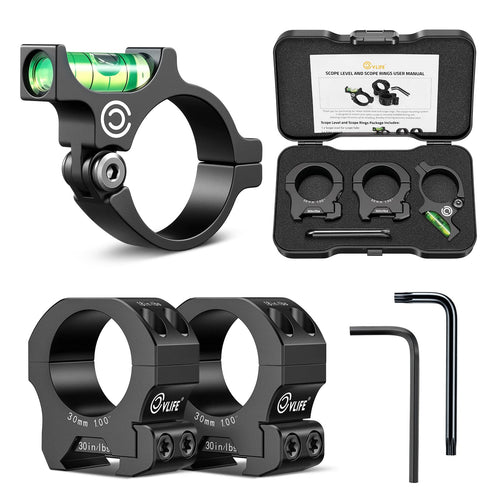 CVLIFE Scope Level, Scope Rings 30mm 1 in Ring Center Height for Picatinny