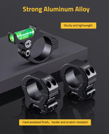 CVLIFE Scope Level, Scope Rings 30mm 1 in Ring Center Height for Picatinny, view 4