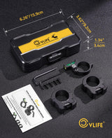 CVLIFE Scope Level, Scope Rings 30mm 1 in Ring Center Height for Picatinny, view 6