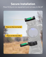 CVLIFE Scope Leveling Kit with Magnetic Bases, view 3
