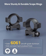 CVLIFE Scope Rings Mounts 1 Inch - 2 Pcs, view 3