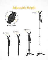 CVLIFE Shooting Stick Monopod Hunting Tripod, view 6