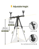 Cvlife Shooting Tripods for Rifles with 360° QD V Yoke Rest, view 4