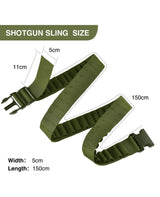 CVLIFE Shotgun Shell Bandolier for 12GA or 20 Gauge Adjustable Nylon Shell Belt, view 6