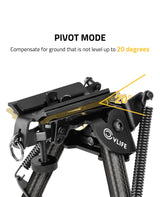 CVLIFE shoulder-mount Bipod Pivot Tilt Bipod with Swivel-Stud & Detachable S Lock Lever, view 3