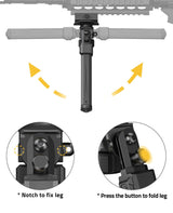 CVLIFE shoulder-mount Bipod with Adapter and Adjustable Height, view 3