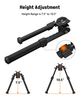 CVLIFE Sling Swivel Stud Bipod for shoulder-mount, view 4