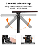CVLIFE Sling Swivel Stud Bipod for shoulder-mount, view 5