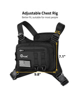 CVLIFE Chest Bag with Pistol Holster - Adjustable Vest for Men, Outdoor, view 5