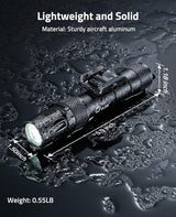 CVLIFE Flashlight 1900 Lumens Green Laser Light Combo, view 6