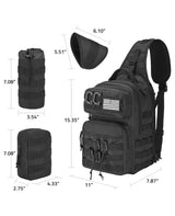 CVLIFE Sling Bag Backpack for Men, view 2