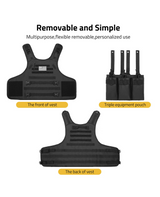 CVLIFE Vest with Zipper Bag Webbing System, view 5
