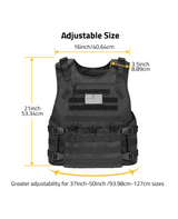 CVLIFE Vest with Zipper Bag Webbing System, view 6