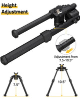CVLIFE Tiltable Sling Stud shoulder-mount Bipod for hunting, view 6