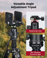 CVLIFE 23.2"- 70.2" Tripod Rest with 360° Swivel Ball Head, view 2