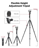 CVLIFE 23.2"- 70.2" Tripod Rest with 360° Swivel Ball Head, view 6