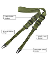 CVLIFE Two Points Sling with Length Adjuster Traditional Sling with Metal Hook, view 2