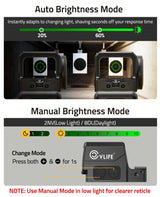 CVLIFE WildHawk Enclosed Auto-Brightness Green Dot Sight, view 3