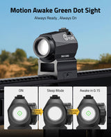 CVLIFE WildHawk Multiple Reticle 2 MOA Green Dot, view 3