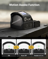 CVLIFE WildHawk X Solar Auto Brightness Green Dot Sight, view 5