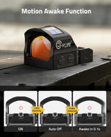 CVLIFE WildHawk X Solar Auto Brightness Red Dot Sight, view 5