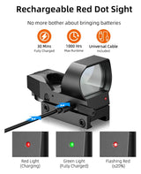 CVLIFE WolfCloak 40mm Motion Awake Red Green Dot Sight, view 3