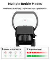 CVLIFE WolfCloak 40mm Motion Awake Red Green Dot Sight, view 4