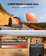 CVLIFE WolfCloak Motion Awake Red Dot Sight for RMR Footprint, view 5