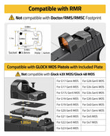 CVLIFE WolfCloak X01 Motion Awake Red Dot Sight, view 2