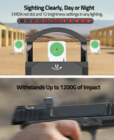 CVLIFE WolfCloak X01 Motion Awake Red Dot Sight, view 5
