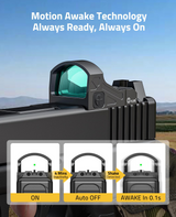 CVLIFE WolfCloak X03 Motion Awake Green Dot Sight for RMR, view 2