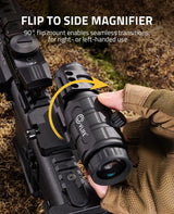 CVLIFE WolfCovert 1X22X33 Red Green Dot Sight and 3X Magnifier Combo, view 6