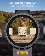 CVLIFE WolfCovert 3X Prism Scope, view 3