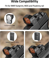 CVLIFE WolfCovert Dot Sight with Motion Awake (for RMR Footprint Pistol), view 3