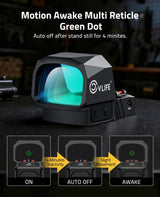 CVLIFE WolfCovert Red/Green Dot Compatible with RMS/RMSC, view 3