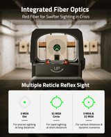 CVLIFE WolfCovert X 3 MOA Dot & 32 MOA Red/Green Dot Sight, view 3
