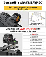 CVLIFE WolfCovert X M01 Multiple Reticle Red Dot Sight, view 5