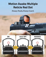 CVLIFE WolfCovert X S01 Multiple Reticle Red Dot, view 4