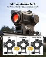 CVLIFE WolfProwl 1X25mm Auto-Brightness Red Dot Sight, view 2