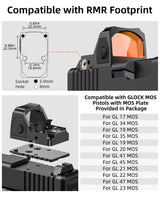CVLIFE WolfProwl 2MOA Red/Green Dot Sight Motion Awake Optic for Pistols, view 2