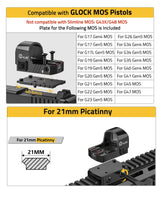 CVLIFE WolfProwl Motion Awake 2 MOA Green Dot Sight with Adapter, view 2