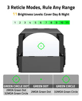 CVLIFE WolfProwl Multiple Reticle Green Dot Sight, view 3