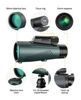 CVLIFE Motion Awake ED 12x50 HD Monocular Spotting scopes, view 6