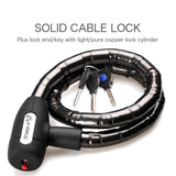 Cycle Peak INBIKE 0.85m Flexible Solid Bicycle Cable Lock, view 2